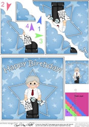 Optician Birthday Scallop Corner Side Stacker