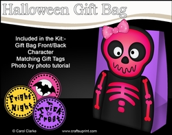 3D Halloween Skeleton Ulna Gift Bag Mini Kit