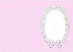 A5 Pearls and Lace Card Front or Insert