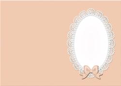 A5 Pearls and Lace Card Front or Insert