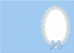 A5 Pearls and Lace Card Front or Insert