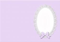 A5 Pearls and Lace Card Front or Insert