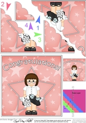 Optician Congratulations Scallop Corner Side Stacker