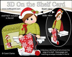 3D On the Shelf Card Kit - Knitting the Christmas Jumper