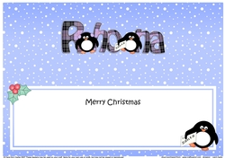 Large DL Merry Christmas RHONA insert