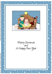 The Christmas Story Mary, Joseph and Jesus at the Stable matching insert