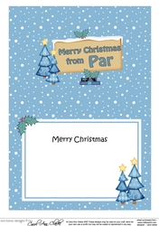 5x7 Merry Christmas from PAR Signpost matching insert