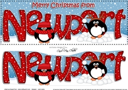 Large DL Merry Christmas from NEWPORT 3D decoupage