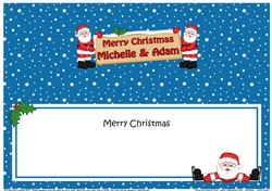 Large DL Merry Christmas MICHELLE & ADAM insert