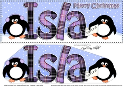 Large DL Merry Christmas ISLA 3D decoupage 