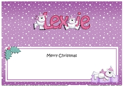 Large DL Merry Christmas LEXIE insert