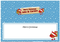 Large DL Merry Christmas JOHN & CAROLYN insert