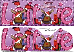Large DL Merry Christmas LOTTIE 3D decoupage