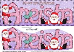 Large DL Merry 1st Christmas ANEISHA 3D decoupage 