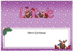 Large DL Merry Christmas LOTTIE insert