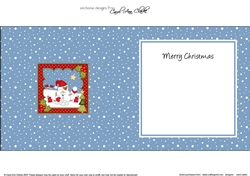 Christmas Snowball Sam has a Snowball Fight insert square landscape