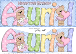 Large DL 70th Birthday AURIL 3D decoupage