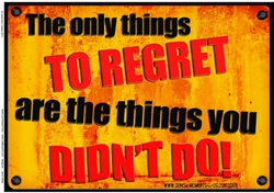 A4 Fun Novelty Regrets - Senior Moment Saying Card Topper