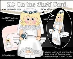 3D On the Shelf Card Kit - Beautiful Bride Catrice