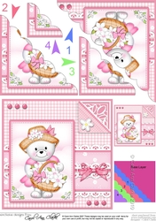 Teddy Tess has a Bonnet & Basket Scalloped Corner Stacker