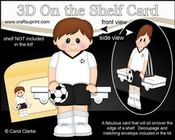 3D On the Shelf Card Kit - Little Footballer Clifton