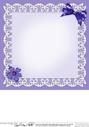 Pretty Viola matching 8 x 8 insert panel