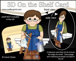 3D On the Shelf Card Kit - Little Squeeky Clean Window Cleaner Klien