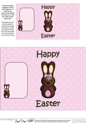 HAPPY EASTER Chocolate Bunny Chocolate Wrapper