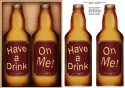 A5 HAVE A DRINK ON ME Beer Gift Set 3D decoupage