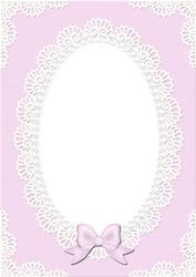 A4 Pearls and Lace Card Front