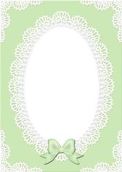 A4 Pearls and Lace Card Front