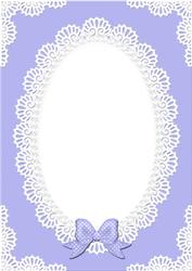 A4 Pearls and Lace Card Front