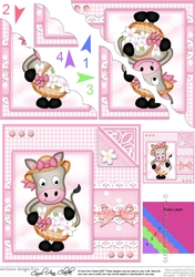 GiGi Horse has a Bonnet & Basket Scalloped Corner Stacker