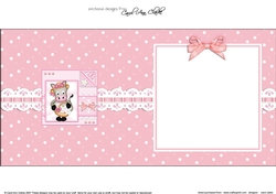 GiGi Horse has a Bonnet & Basket square landscape insert