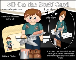 3D On the Shelf Card Kit - Plasterer Ty is ready for work