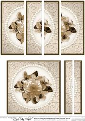 Flowers and Pearls Quick Card with Side Stacker Topper