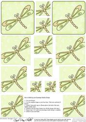 Dreamy Dragonfly Pyramage Sheet