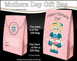 Mothers Day Gift Bag Mini Kit - Old Lady Hyacinth has a Mothers Day Cake