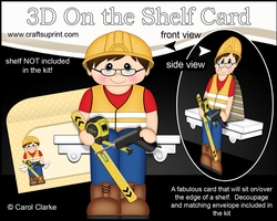 3D On the Shelf Card Kit - Workman Cortez is ready for work