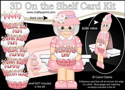 3D On the Shelf Card Kit - Old Lady Francie has a Mothers Day Cake