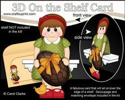 3D On the Shelf Card Kit - Easter Teen Staci has a Lovely big chocolate Easter Egg