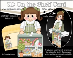 3D On the Shelf Card Kit - Little Buds n Blooms Florist Ruthie