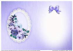 Spring Flowers and Lace Matching Insert A5 Portrait