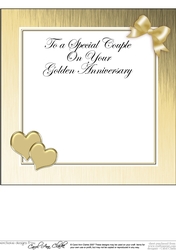 For a Special Couple on your Golden Wedding Anniversary matching 8x8 insert panel