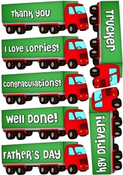 3D Lorry Decoupage Sheet