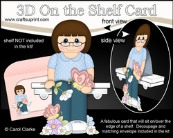 3D On the Shelf Card Kit - Marian has Butterflies & Flowers