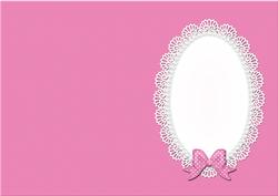 A5 Pearls and Lace Card Front or Insert