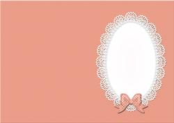 A5 Pearls and Lace Card Front or Insert