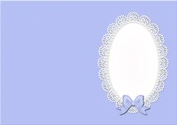 A5 Pearls and Lace Card Front or Insert