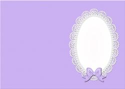 A5 Pearls and Lace Card Front or Insert